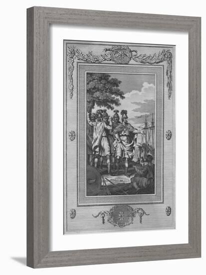 The Assassination of Carausius, who having been declared Emperor of Rome-William Thornton-Framed Giclee Print