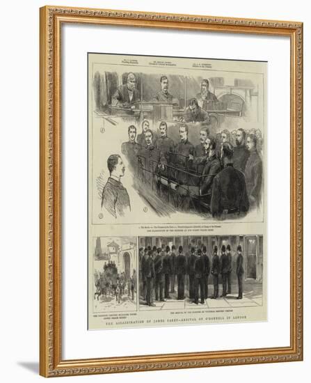 The Assassination of James Carey, Arrival of O'Donnell in London-null-Framed Giclee Print