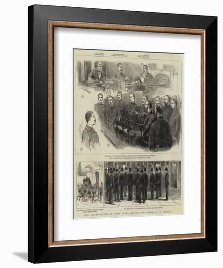 The Assassination of James Carey, Arrival of O'Donnell in London-null-Framed Giclee Print