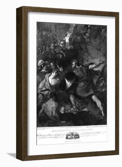 The Assassination of L. S. Dentatus, 1821-Benjamin Robert Haydon-Framed Giclee Print