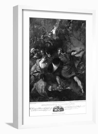 The Assassination of L. S. Dentatus, 1821-Benjamin Robert Haydon-Framed Giclee Print