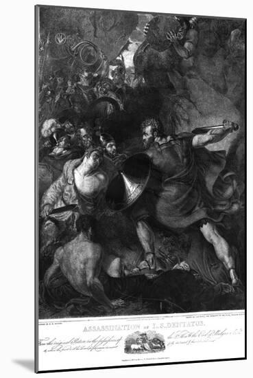 The Assassination of L. S. Dentatus, 1821-Benjamin Robert Haydon-Mounted Giclee Print