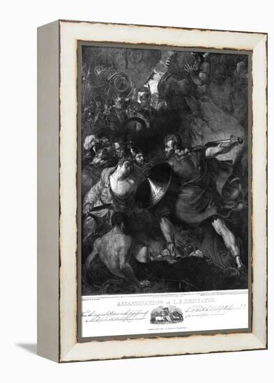 The Assassination of L. S. Dentatus, 1821-Benjamin Robert Haydon-Framed Premier Image Canvas