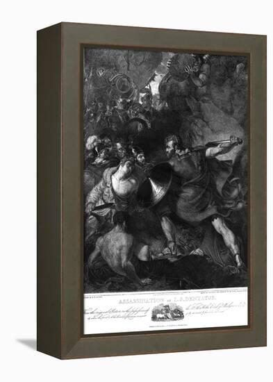 The Assassination of L. S. Dentatus, 1821-Benjamin Robert Haydon-Framed Premier Image Canvas