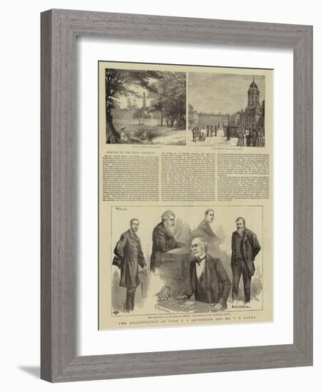 The Assassination of Lord F C Cavendish and Mr T H Burke-null-Framed Giclee Print