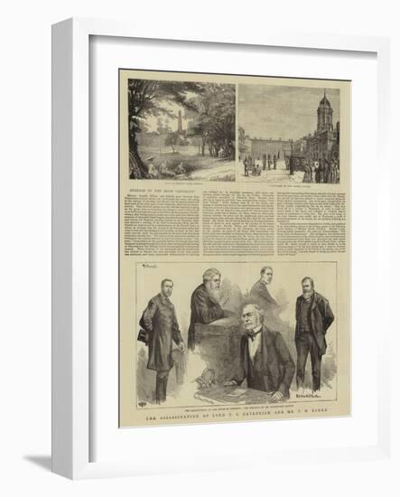 The Assassination of Lord F C Cavendish and Mr T H Burke-null-Framed Giclee Print