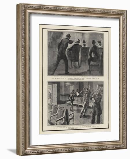 The Assassination of President Lincoln at Ford's Theatre-William Allen Rogers-Framed Giclee Print