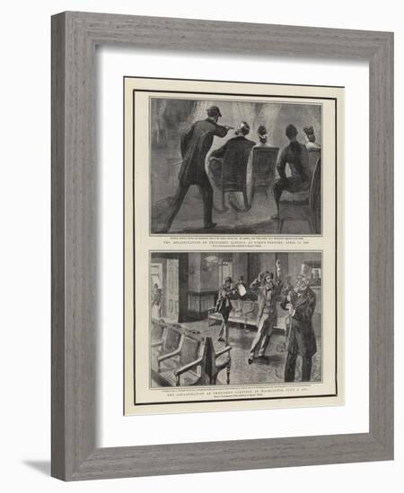 The Assassination of President Lincoln at Ford's Theatre-William Allen Rogers-Framed Giclee Print
