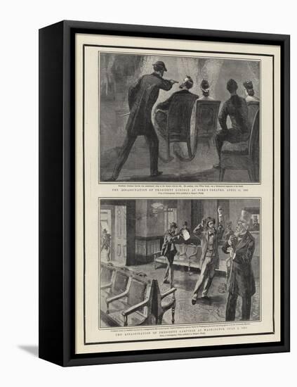 The Assassination of President Lincoln at Ford's Theatre-William Allen Rogers-Framed Premier Image Canvas