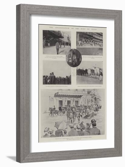 The Assassination of the King of Italy-Ralph Cleaver-Framed Giclee Print