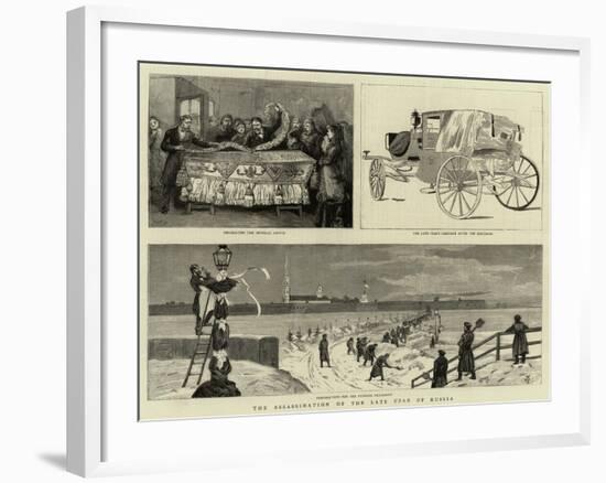The Assassination of the Late Czar of Russia-null-Framed Giclee Print