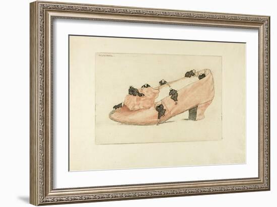 The Assault of the Shoe, 1888-Henri-Charles Guérard-Framed Giclee Print