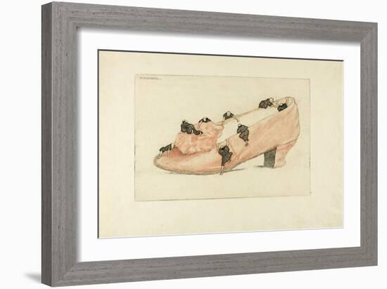 The Assault of the Shoe, 1888-Henri-Charles Guérard-Framed Giclee Print