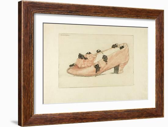 The Assault of the Shoe, 1888-Henri-Charles Guérard-Framed Giclee Print