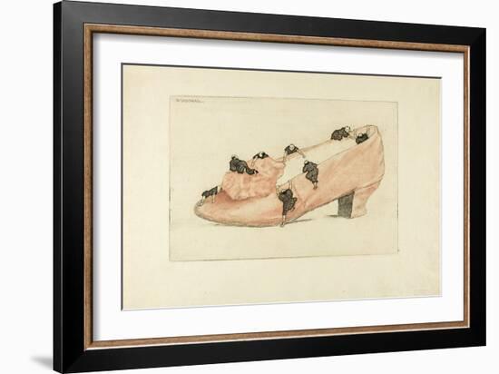 The Assault of the Shoe, 1888-Henri-Charles Guérard-Framed Giclee Print