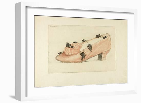 The Assault of the Shoe, 1888-Henri-Charles Guérard-Framed Giclee Print