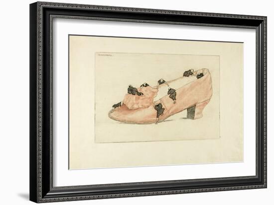 The Assault of the Shoe, 1888-Henri-Charles Guérard-Framed Giclee Print