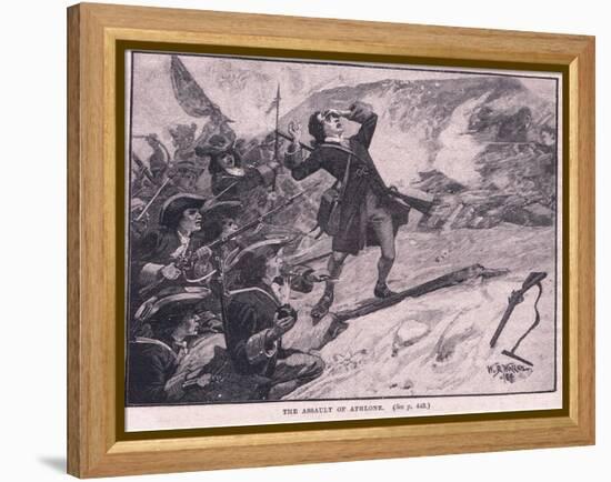 The Assault on Athlone Ad 1691-William Barnes Wollen-Framed Premier Image Canvas