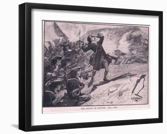 The Assault on Athlone Ad 1691-William Barnes Wollen-Framed Giclee Print