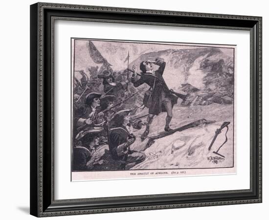 The Assault on Athlone Ad 1691-William Barnes Wollen-Framed Giclee Print