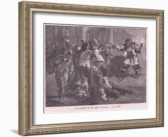 The Assault on Sir John Coventry-Walter Stanley Paget-Framed Giclee Print