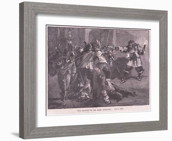 The Assault on Sir John Coventry-Walter Stanley Paget-Framed Giclee Print