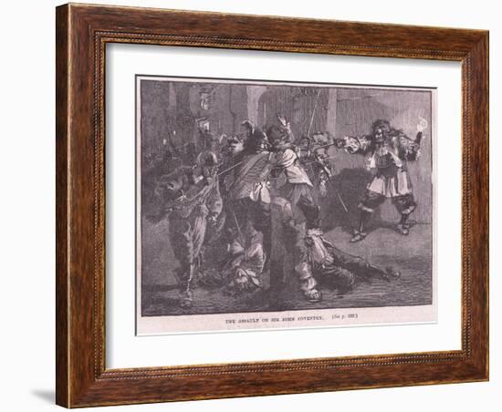 The Assault on Sir John Coventry-Walter Stanley Paget-Framed Giclee Print