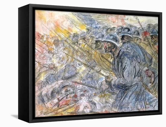 The Assault, Verdun-Henri de Groux-Framed Premier Image Canvas