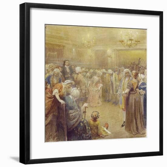 The Assembly at the Time of Peter I-Klavdi Vasilyevich Lebedev-Framed Giclee Print