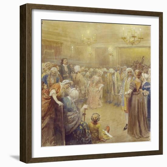 The Assembly at the Time of Peter I-Klavdi Vasilyevich Lebedev-Framed Giclee Print