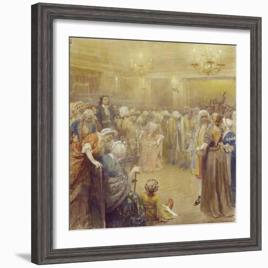 The Assembly at the Time of Peter I-Klavdi Vasilyevich Lebedev-Framed Giclee Print