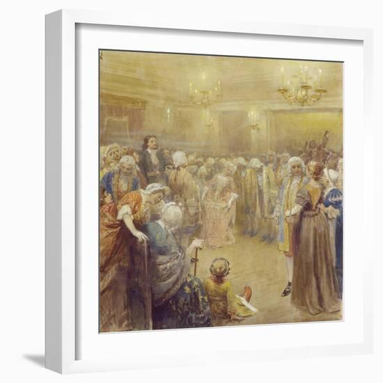 The Assembly at the Time of Peter I-Klavdi Vasilyevich Lebedev-Framed Giclee Print