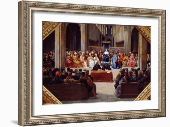 The Assembly of the Estates-General, April 10, 1302-Jean Alaux-Framed Giclee Print