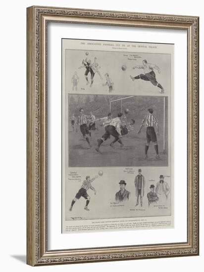 The Association Football Cup Tie at the Crystal Palace-Ralph Cleaver-Framed Giclee Print