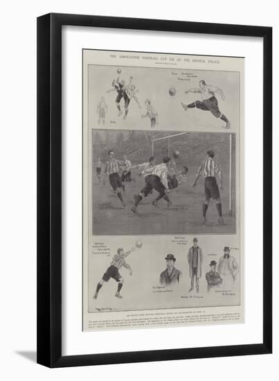 The Association Football Cup Tie at the Crystal Palace-Ralph Cleaver-Framed Giclee Print