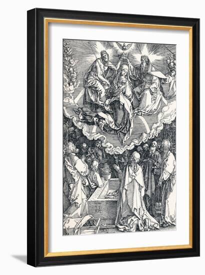 The Assumption and Coronation of the Virgin, 1510-Albrecht Dürer-Framed Giclee Print