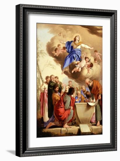 The Assumption, c.1653-5-Laurent de La Hire or La Hyre-Framed Giclee Print