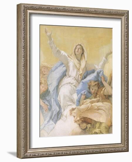 The Assumption of Mary-Giambattista Tiepolo-Framed Giclee Print