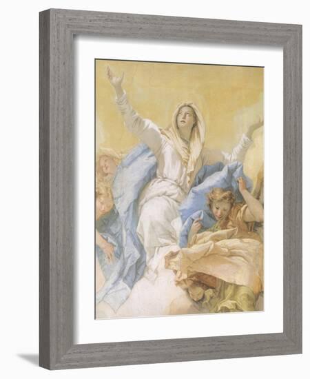 The Assumption of Mary-Giambattista Tiepolo-Framed Giclee Print