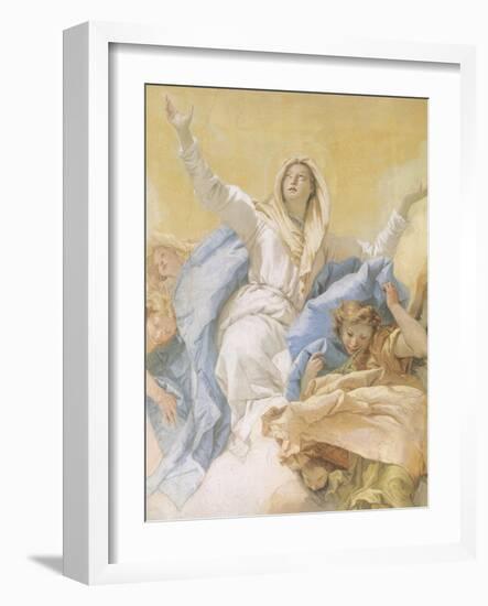 The Assumption of Mary-Giambattista Tiepolo-Framed Giclee Print