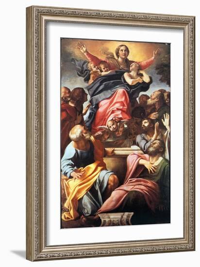 The Assumption of the Blessed Virgin Mary, 1600-1601-Annibale Carracci-Framed Giclee Print