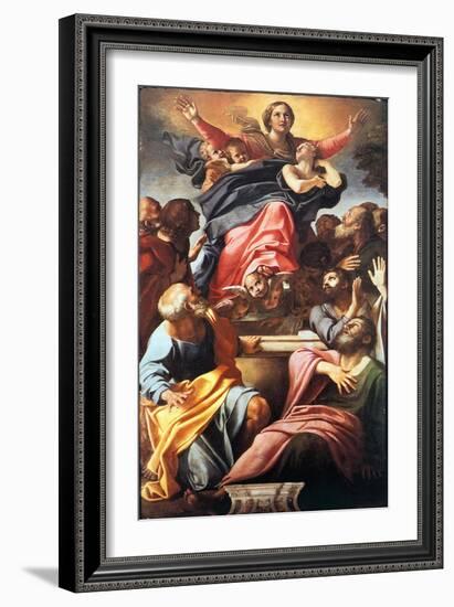 The Assumption of the Blessed Virgin Mary, 1600-1601-Annibale Carracci-Framed Giclee Print