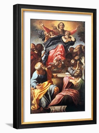 The Assumption of the Blessed Virgin Mary, 1600-1601-Annibale Carracci-Framed Giclee Print