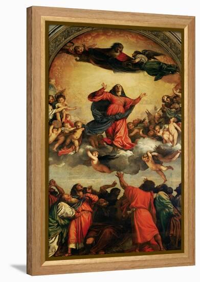 The Assumption of the Virgin, 1516-18-Titian (Tiziano Vecelli)-Framed Premier Image Canvas