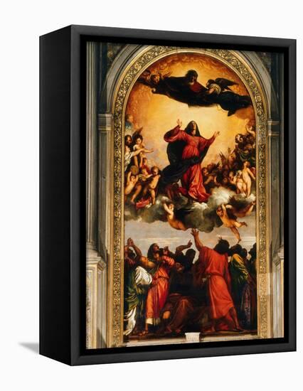 The Assumption of the Virgin, 1516-18-Titian (Tiziano Vecelli)-Framed Premier Image Canvas