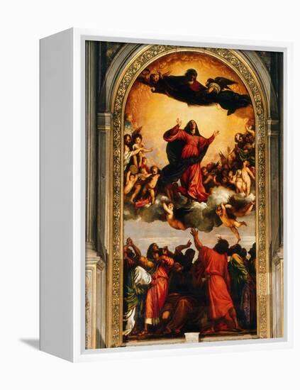 The Assumption of the Virgin, 1516-18-Titian (Tiziano Vecelli)-Framed Premier Image Canvas