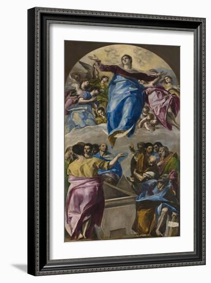 The Assumption of the Virgin, 1577-79-El Greco-Framed Giclee Print