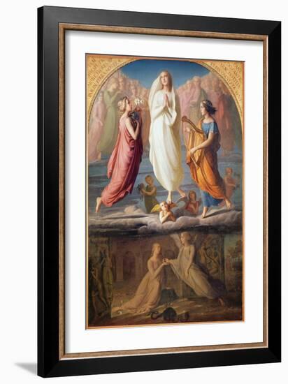 The Assumption of the Virgin, 1844-Louis Janmot-Framed Giclee Print