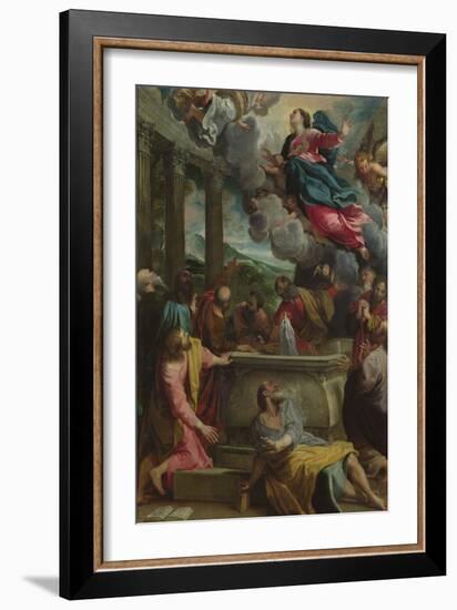 The Assumption of the Virgin, C.1590 (Oil on Canvas)-Annibale Carracci-Framed Giclee Print