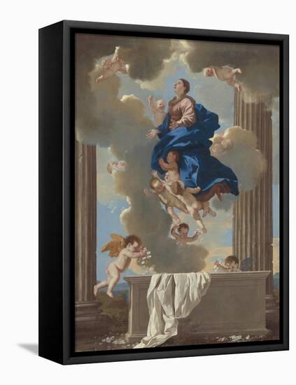 The Assumption of the Virgin, c.1630-32-Nicolas Poussin-Framed Premier Image Canvas